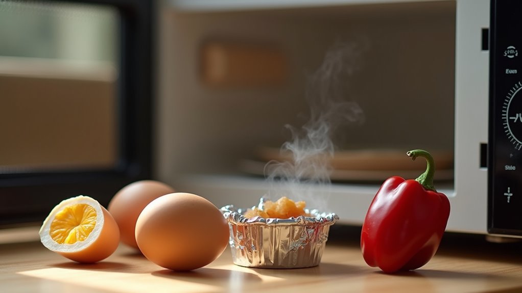 foods never safe for microwaves