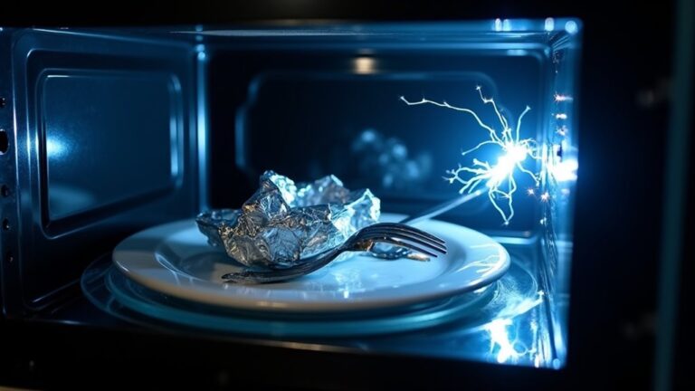 metal arcing from food