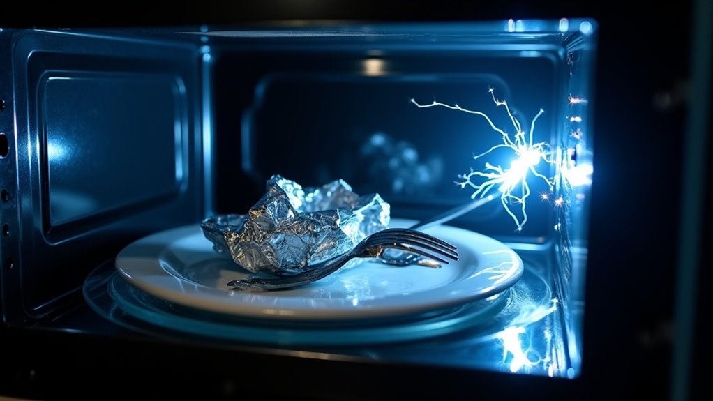 metal arcing from food