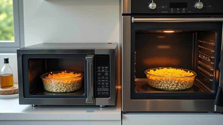 microwave heats faster oven preserves