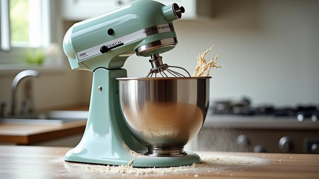 worn or unbalanced mixer components